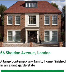 66 Sheldon Avenue, London  A large contemporary family home finished in an avant garde style